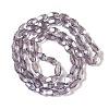 Electroplate Glass Beads Strands GLAA-Q101-03A-PL01-2