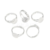 Brass Ring Components X-KK-C3044-10mm-S-5