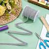 Flat Polyester Metallic Elastic Cord OCOR-BC0009-40B-02-4