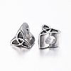 304 Stainless Steel European Beads Enamel Settings STAS-H368-30AS-2