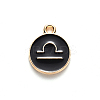 Alloy Enamel Pendants LS-ENAM-S124-01B-08K-2