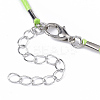 Waxed Cotton Cord Necklace Making MAK-S032-1.5mm-B05-4