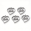 Non-Tarnish 304 Stainless Steel Charms STAS-N092-84-1