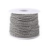 Tarnish Resistant 304 Stainless Steel Cable Chains CHS-R003-0.4mm-4