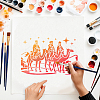 PET Hollow Out Drawing Painting Stencils DIY-WH0403-182-7