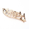 Alloy Rhinestone Cabochons ALRI-WH0002-55-2