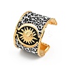 304 Stainless Steel Cuff Bangles for Women LS-BJEW-K285-01B-G-4