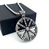 Vintage 304 Stainless Steel Viking Anchor Pendant Necklaces for Men VB2493-1