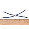 Adjustable Round Braided Microfiber Leather Cord Bracelet Making KK-CBAC260-01G-27-3