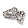 Rack Plating Brass Micro Pave Cubic Zirconia Pendants KK-Z071-79P-03-2