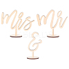 Mr & Mrs Sign Wooden Wedding Signage Set DIY-WH0292-84-1