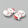 Food Grade Eco-Friendly Silicone Focal Beads SIL-WH0019-28A-2
