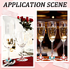 Glass Wine Glass Charms AJEW-SC00001-5