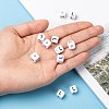 Letter Acrylic European Large Hole Beads OPDL-R050-10mm-L-5