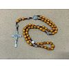 Wood Rosary Bead Necklaces FS-WG6BD27-02-1