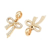 Alloy Crystal Rhinestone European Dangle Charms AL-CBAC2D3-09G-2