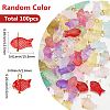 100Pcs Transparent Spray Painted Glass Pendants FIND-SC0020-60-2