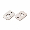 Non-Tarnish 201 Stainless Steel Charms STAS-E188-01P-3