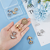 6Pcs 2 Colors 304 Stainless Steel Anchor Hook Clasps STAS-UN0050-79-2