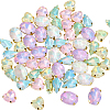 60Pcs 6 Styles Zinc Alloy Rhinestone Sew on Rhinestones FIND-CY0001-07-6