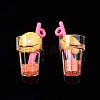 Imitation Fruit Tea Resin Pendants LS-CRES-S359-31F-2