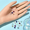 30Pcs 6 Colors Flat Back K9 Glass Rhinestone Cabochons MRMJ-YW0002-004-6