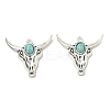 Bohemian Synthetic Turquoise Cattle Pendants FIND-Z112-01AS-04-1