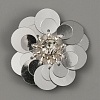 Flower Shape PVC Sequin/Paillette Beading Appliques DIY-WH0308-287G-1