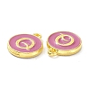 Golden Plated Alloy Enamel Charms ENAM-XCP0001-13Q-3