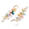 Resin & ABS Imitation Pearl Leverback Earrings EJEW-JE06264-4