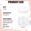 8Pcs Transparent Plastic Empty Portable Facial Cream Jar CON-CP0001-015C-2