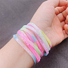 10Pcs 10 Colors Luminous Elastic Silicone Wristbands FS-WG75BF8-01-3