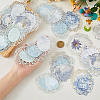 Lace Oval Scrapbook Paper Pads DIY-WH0028-84B-3