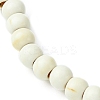 Synthetic Howlite Flat Round Beaded Stretch Bracelets for Women BJEW-JB09717-09-3
