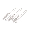 Rack Plating Brass Cable Chain Pointed Dowsing Pendulums HJEW-G016-02P-1