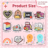12Pcs 12 Styles Food Grade Eco-Friendly Silicone Focal Beads SIL-YW0001-54-3