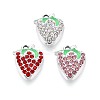 Alloy Rhinestone and Enamel Pendants PALLOY-T092-42P-1