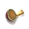 304 Stainless Steel Enamel Fruit Vegetable Charms STAS-F336-02K-G-2