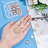 DIY Blank Dome Flat Round Link Connector Making Kit DIY-UN0003-77B-RG-2