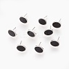 Brass Stud Earring Findings LS-KK-P153-22P-01-NF-1