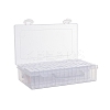 64 Compartments Removable Plastic Bead Containers PW-WG45365-05-1
