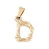 304 Stainless Steel Pendants STAS-F235-01G-D-1