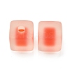 Frosted Acrylic European Beads OACR-G012-14A-2