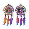 Rainbow Color Alloy Big Pendants PALLOY-S180-276-NR-2