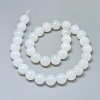 Natural White Agate Beads Strands G-D0005-27-12mm-2