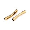 Ion Plating(IP) 202 Stainless Steel Curved Tube Beads STAS-Q336-08A-G-2