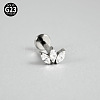 G23 Titanium Micro Pave Cubic Zirconia Cartilage Earrings WG0CACB-03-1