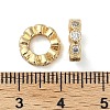 Brass Clear Cubic Zirconia Linking Rings KK-U045-10G-3
