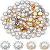 80Pcs 2 Colors Sew on Rhinestone RESI-FH0001-46-1