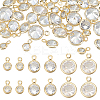 50Pcs Alloy Micro Pave Cubic Zirconia Charms FIND-PH0023-64G-1